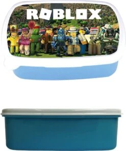 Broodtrommel - Lunchbox - Roblox - Blauw - Schoolspullen