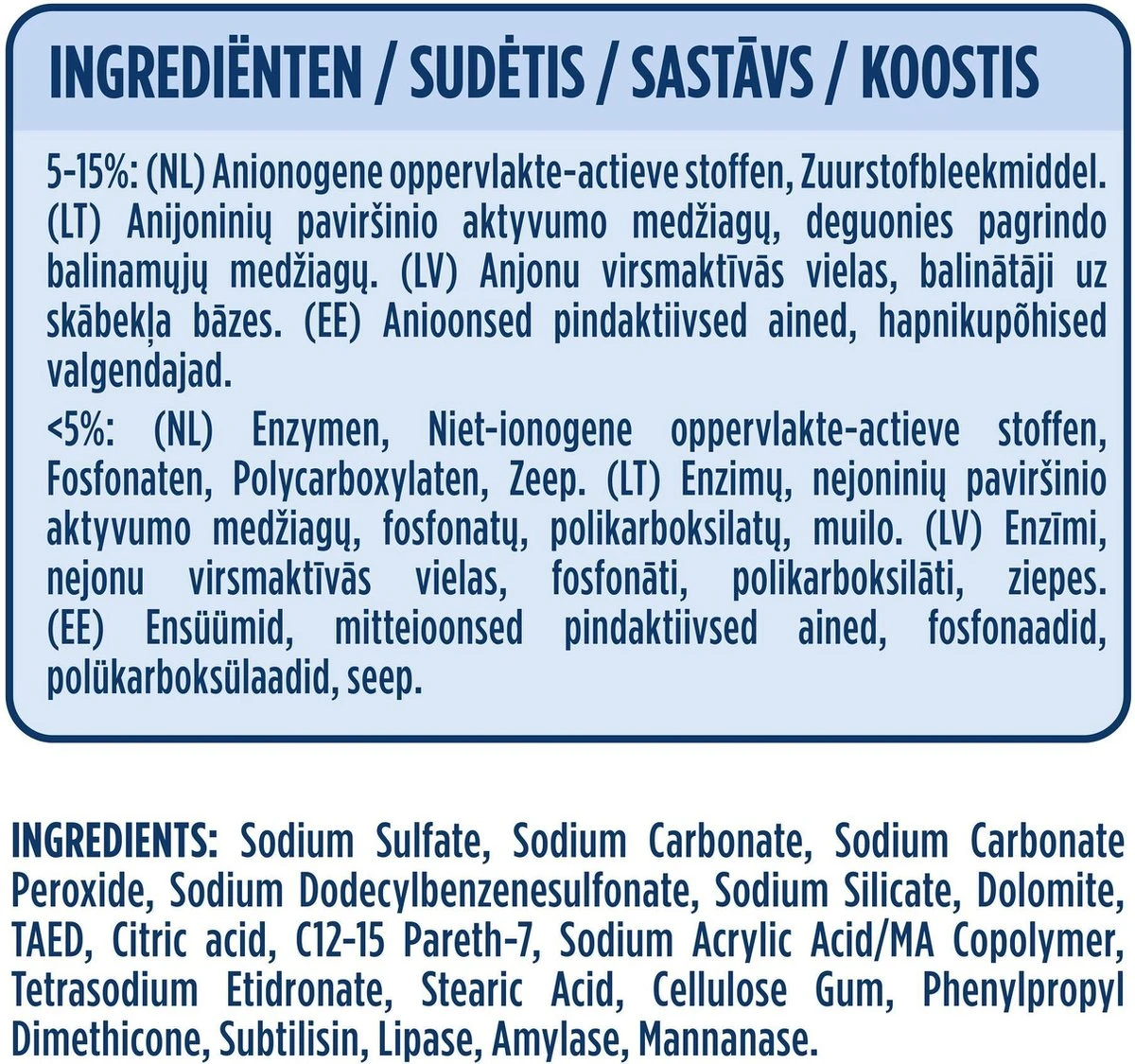Neutral 0% Wit Parfumvrij Waspoeder - 45 Wasbeurten - Wasmiddel - Afbeelding 5