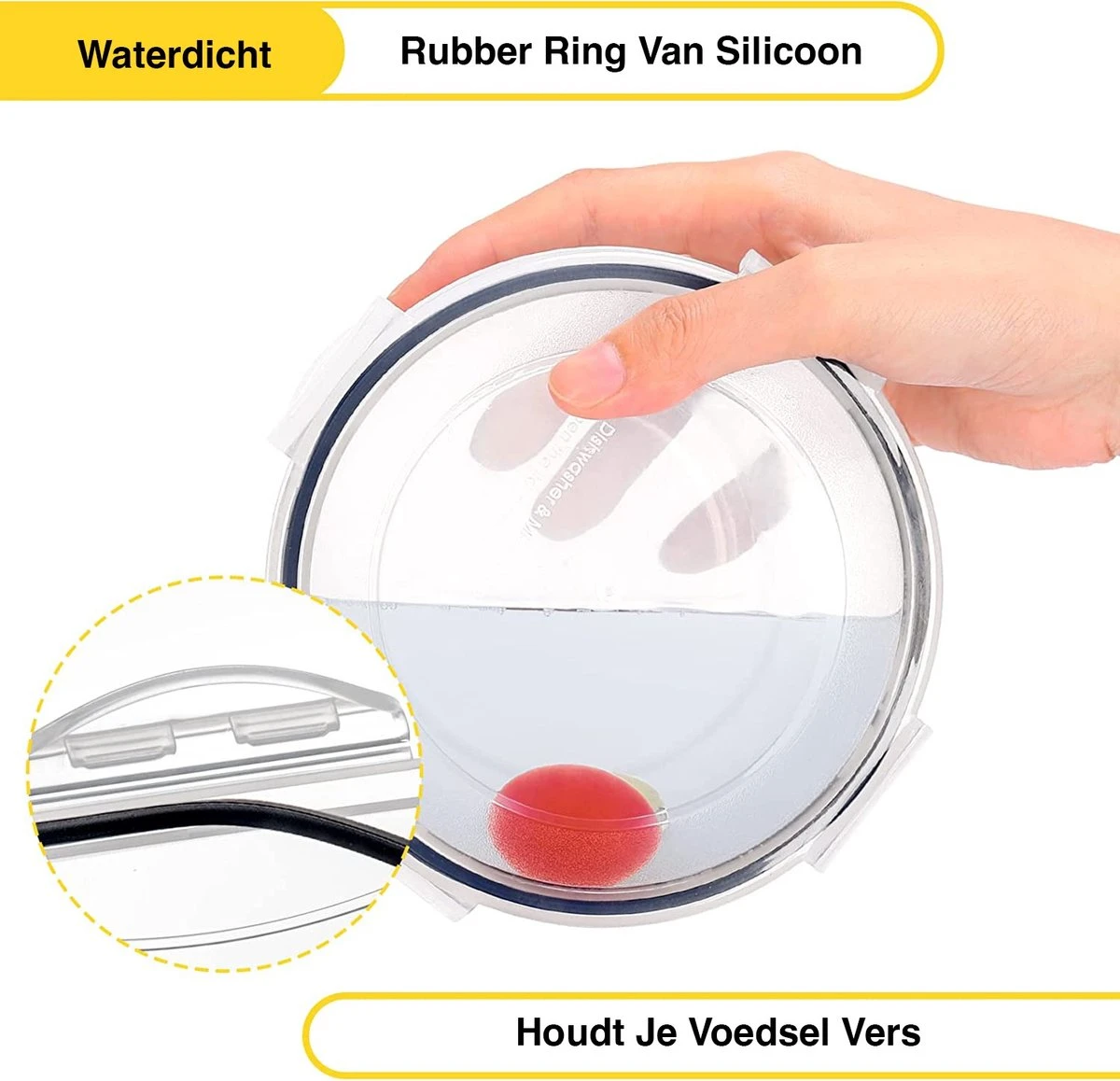 KE&1 Vershoudbakjes - Meal Prep Bakjes - Lunchbox - Diepvriesbakjes - Plastic Bakjes - Keuken - Keukenkast - Bakken - Afbeelding 5