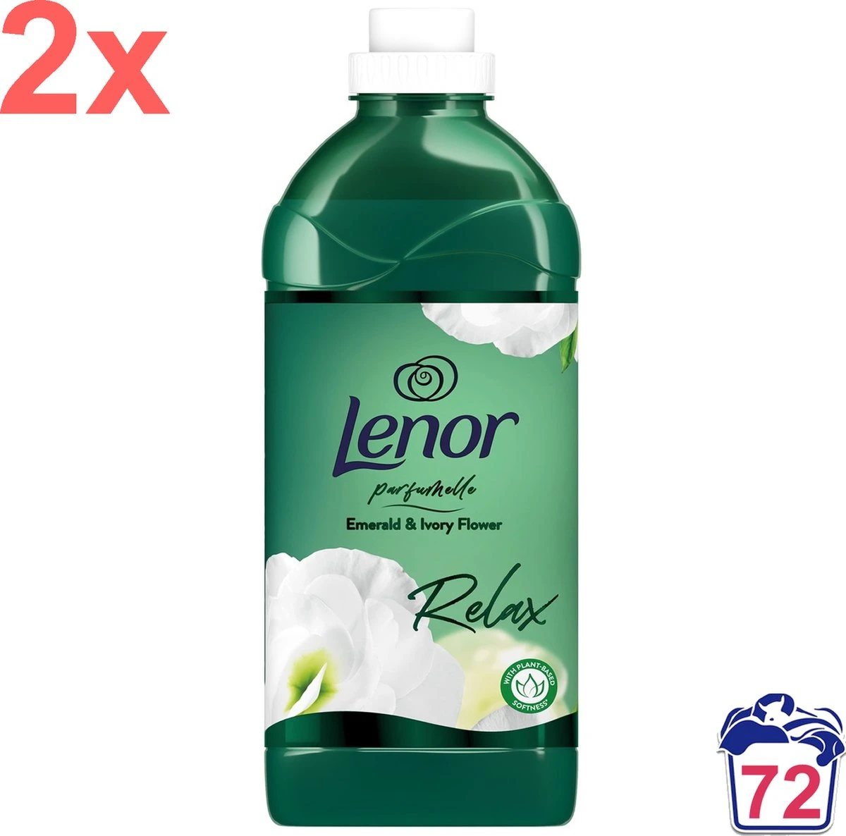 Lenor - Emerald & Lotus Flower - Wasverzachter - 2160ml - 72 Wasbeurten - Afbeelding 4