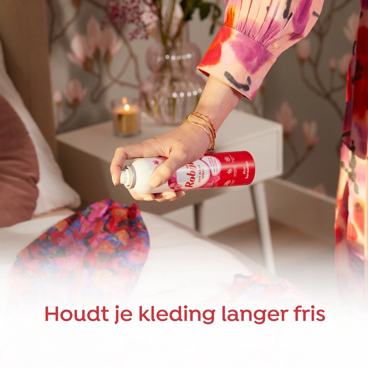 Robijn Pink Sensation Dry Wash Spray - 2 X 200 Ml - Voordeelverpakking - Afbeelding 5