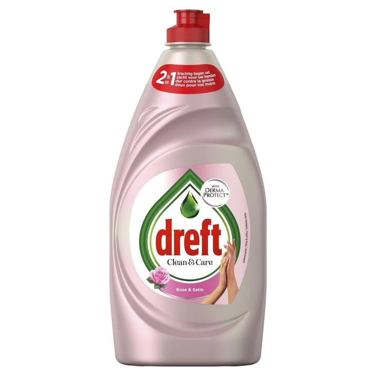 Dreft Clean & Care Rose & Satin Afwasmiddel - 8x780ml - Voordeelverpakking - Afbeelding 6