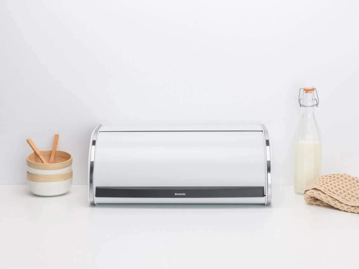 Brabantia Broodtrommel - Met Schuifdeksel - White - Afbeelding 2