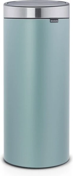Brabantia Touch Bin Prullenbak - 30 L - Metallic Mint / Matt Steel Fingerprint Proof Deksel