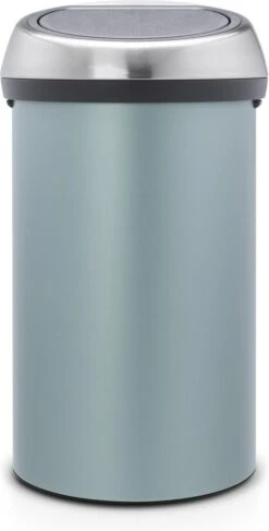 Brabantia Touch Bin Prullenbak - 60 L - Metallic Mint / Matt Steel Fingerprint Proof Deksel