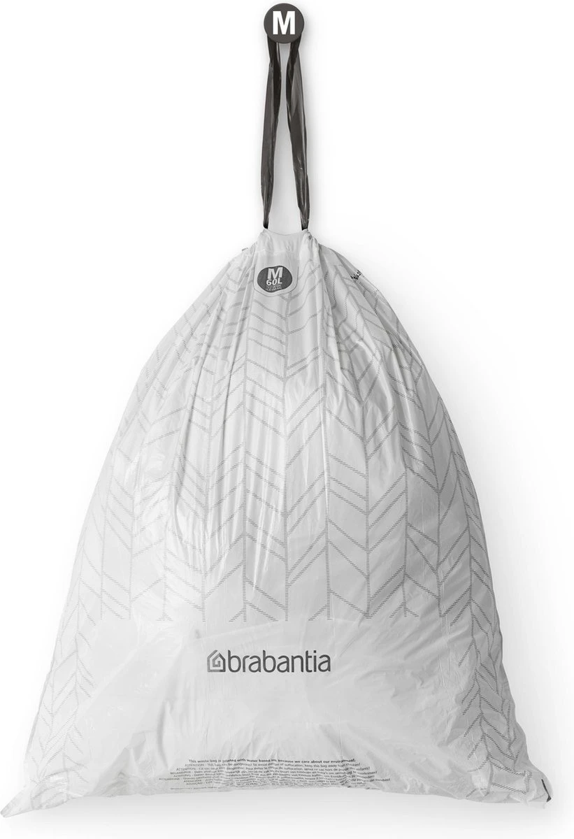 Brabantia PerfectFit Vuilniszakken - 60 L - Code M - 6 Rollen X 20 Stuks - Afbeelding 5