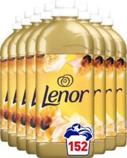 Lenor Gouden Orchidee - Wasverzachter - Voordeelverpakking 8 X 19 Wasbeurten